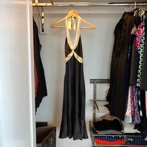 Poleci silk halter dress, size 6 - NWT